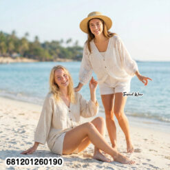 oversized cotton crochet blouse loose fit free size for wholesale summer fashion