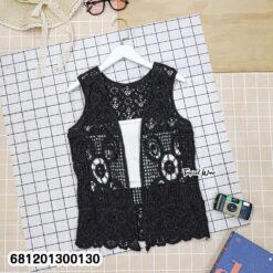 Summer Crochet Lace Vest Top เสื้อกั๊กโครเชต์ลูกไม้ สำหรับซัมเมอร์-681201300130