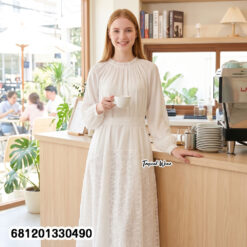 free size long sleeve summer maxi dress breathable lightweight resort wear fashion