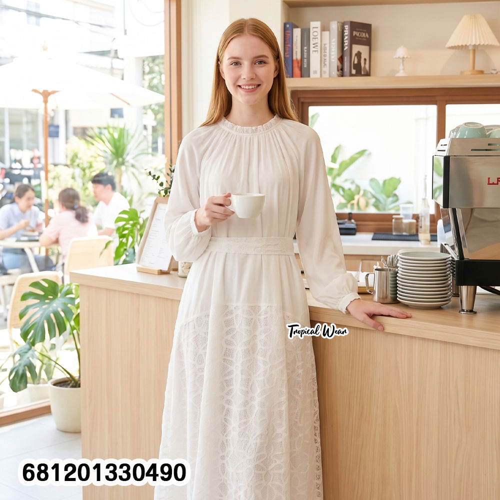 free size long sleeve summer maxi dress breathable lightweight resort wear fashion