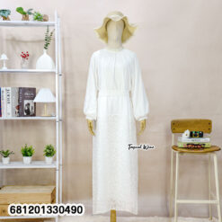 free size long sleeve summer maxi dress breathable lightweight resort wear fashion