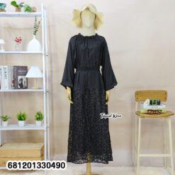 free size long sleeve summer maxi dress breathable lightweight resort wear fashion