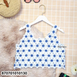free size cotton crochet crop top breathable boho summer beachwear fashion