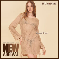 mesh knit bikini cover up dress lightweight resort beach cover up worn over swimwear