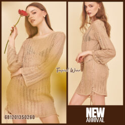 mesh knit bikini cover up dress lightweight resort beach cover up worn over swimwear