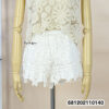 free size cotton lace beach shorts elastic waist breathable summer beachwear