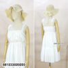 free size cotton summer midi dress breathable lightweight beach resort fashion