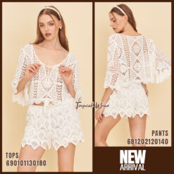 free size crochet style boho top lightweight breathable summer beachwear fashion