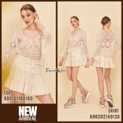 lightweight crochet lace top free size breathable hot weather summer outfit