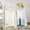 Embroidered Lace Button Cardigan เสื้อคาร์ดิแกนลูกไม้ปักลาย กระดุมหน้า-690101190200