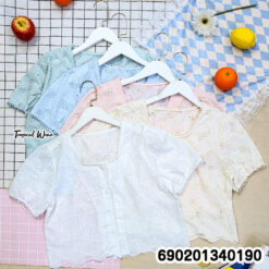 Korean Cute Lace Blouse เสื้อเบลาส์ลูกไม้น่ารัก สไตล์เกาหลี – 690201340190