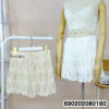 Crochet Knit Lace Shorts กางเกงขาสั้นถักโครเชต์ ลายลูกไม้ - 690202080160