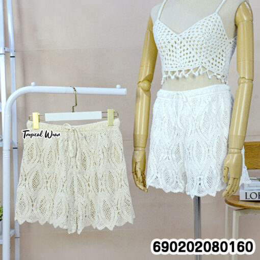 crochet lace shorts boutique beach women cotton summer fashion