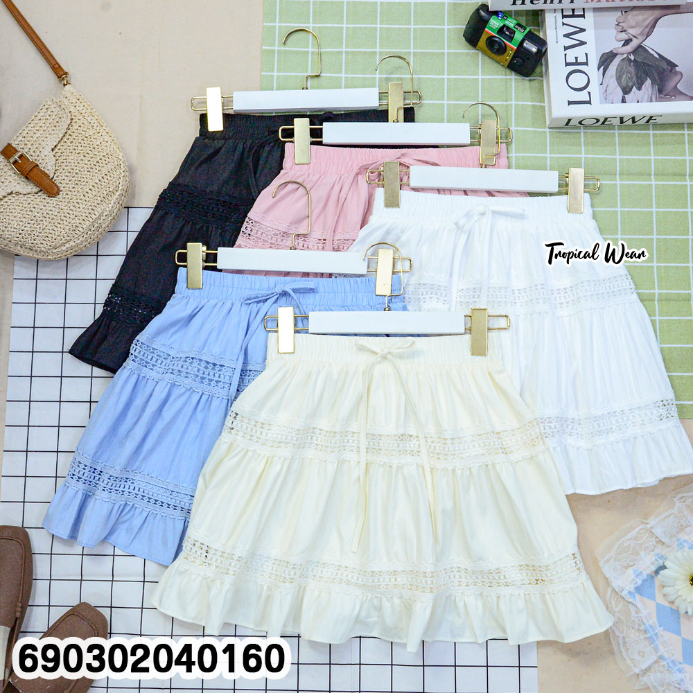 Lovely Lace Skort กางเกงกระโปรงแต่งลูกไม้ -690302040160