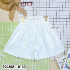 Minimal Resort Cotton Shorts-กางเกงขาสั้นทรงหลวม-690302110130