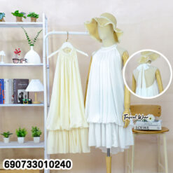 Flowy Halter Mini Dress with Open Back เดรสสายคล้องคอ ทรงพลิ้ว เปิดหลัง ลุคหวาน - 690733010240 - Image 2