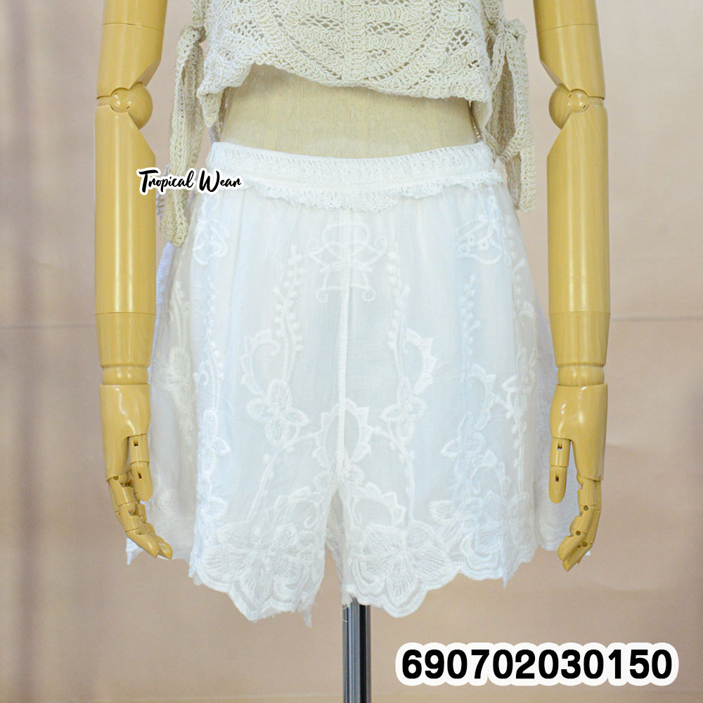 Summer Embroidered Casual Shorts กางเกงขาสั้นปักลายแฟชั่นผู้หญิง - 690702030150 - Image 5