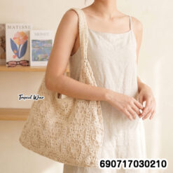 Crochet Beach Tote Bag กระเป๋าโครเชต์สำหรับชายหาด - 690717030210 - Image 2