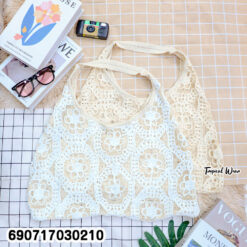 Crochet Beach Tote Bag กระเป๋าโครเชต์สำหรับชายหาด - 690717030210 - Image 3