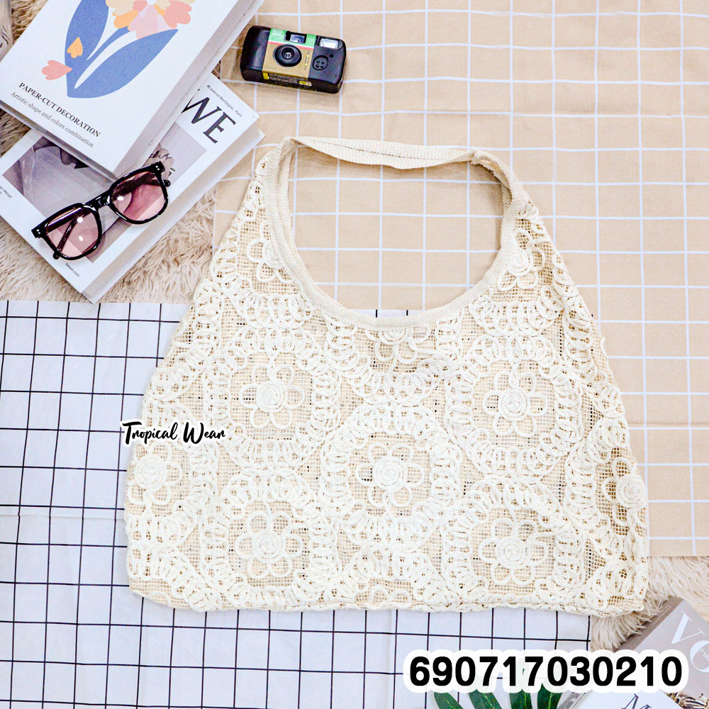 Crochet Beach Tote Bag กระเป๋าโครเชต์สำหรับชายหาด - 690717030210 - Image 5