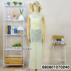 Crochet Beach Cover-Up Maxi Dress เดรสยาวโครเชต์คลุมชุดว่ายน้ำ - 690801070240 - Image 6