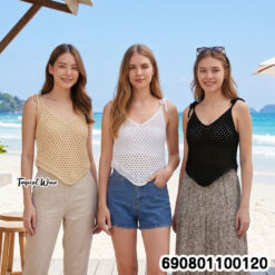 Tie Strap Crochet Cami Top  เสื้อสายเดี่ยวโครเชต์ผูกไหล่ - 690801100120