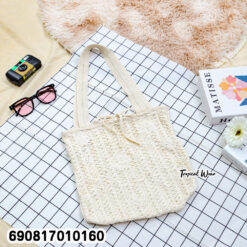 Crochet Knit Tote Bag  กระเป๋าโท้ทถักโครเชต์ - 690817010160