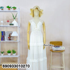Tiered Ruffle Cami Dress เดรสสายเดี่ยวแต่งระบายชั้น ผูกโบว์อก - 690933010270 - Image 5