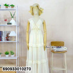 Tiered Ruffle Cami Dress เดรสสายเดี่ยวแต่งระบายชั้น ผูกโบว์อก - 690933010270 - Image 4