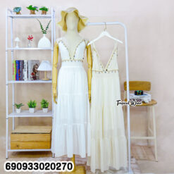 Backless Tiered Cami Dress เดรสสายเดี่ยวเปิดหลัง แต่งระบายชั้น - 690933020270 - Image 3