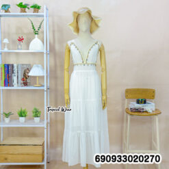 Backless Tiered Cami Dress เดรสสายเดี่ยวเปิดหลัง แต่งระบายชั้น - 690933020270 - Image 5