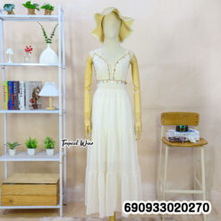 Backless Tiered Cami Dress เดรสสายเดี่ยวเปิดหลัง แต่งระบายชั้น - 690933020270 - Image 4