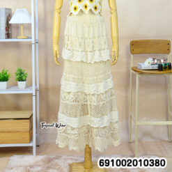 Tiered Lace Maxi Skirt กระโปรงยาวลูกไม้หลายชั้นผู้หญิง - 691002010380 - Image 5